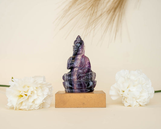 Amethyst Buddha 222.5g - Bodh Crystals Ca