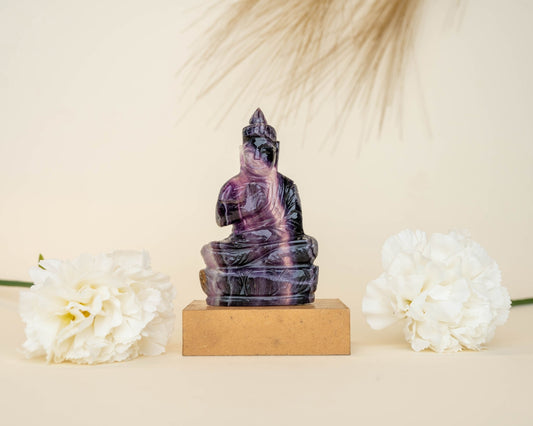 Amethyst Buddha 226.2g - Bodh Crystals Ca