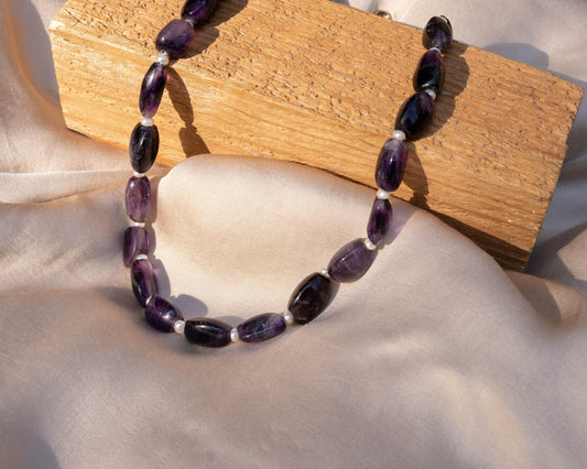 Amethyst Necklace - Bodh Crystals Ca