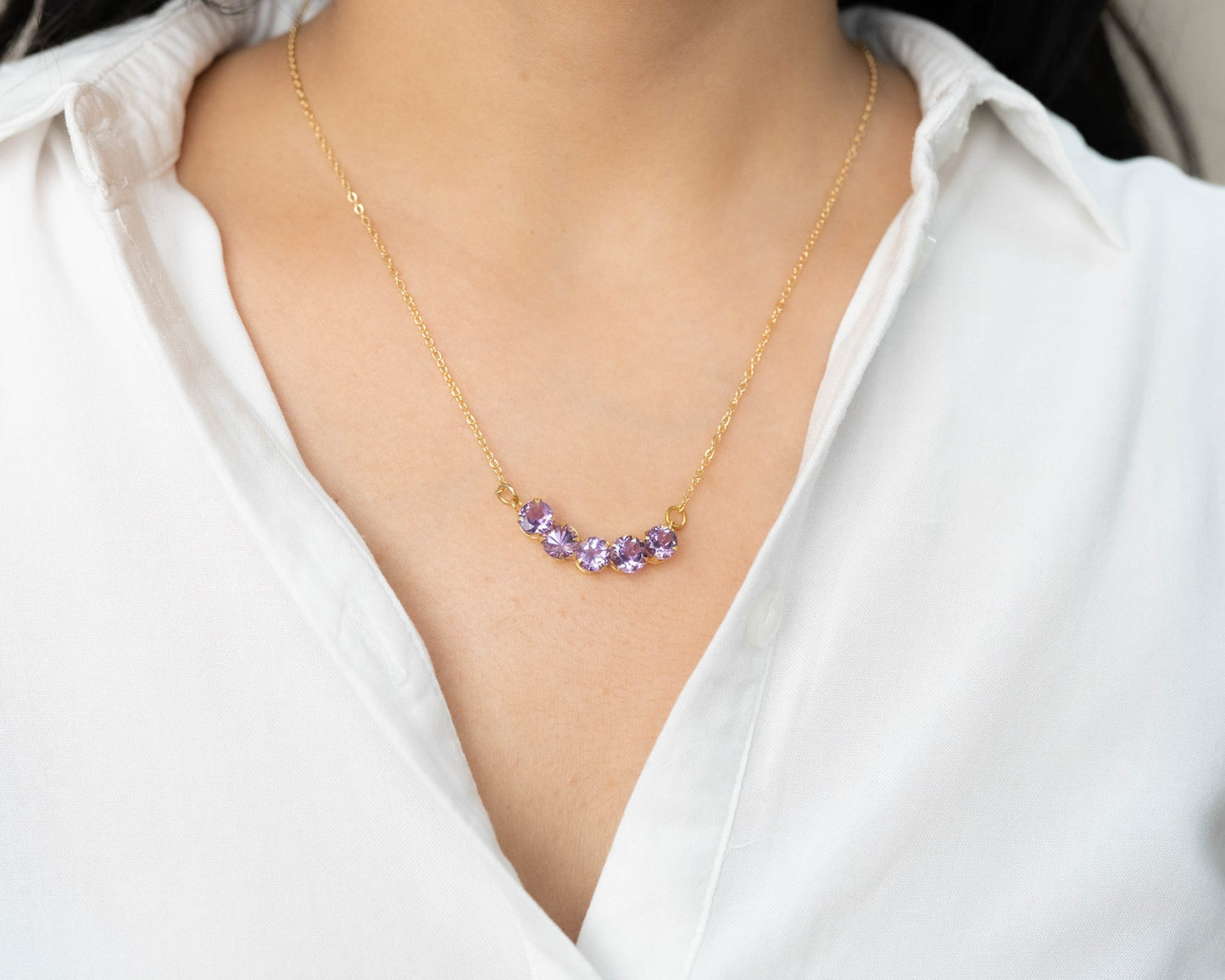 Amethyst Pendant Set Long - Bodh Crystals Ca