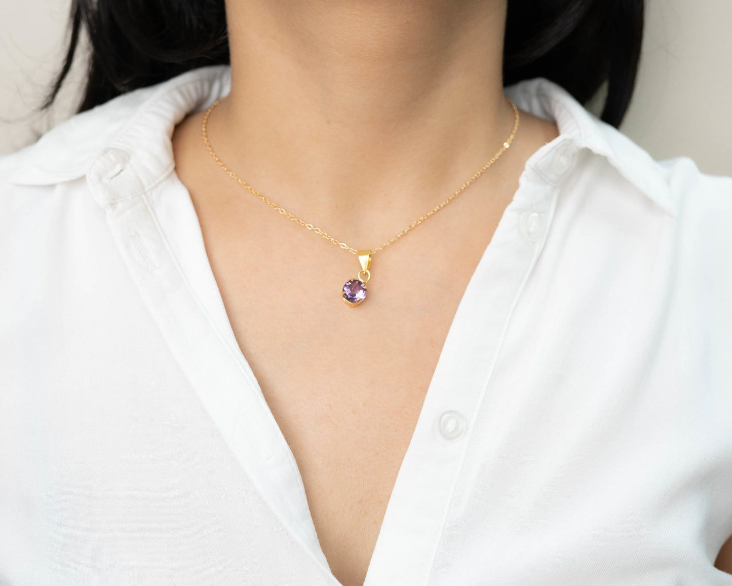 Amethyst Pendant Set Stud - Bodh Crystals Ca