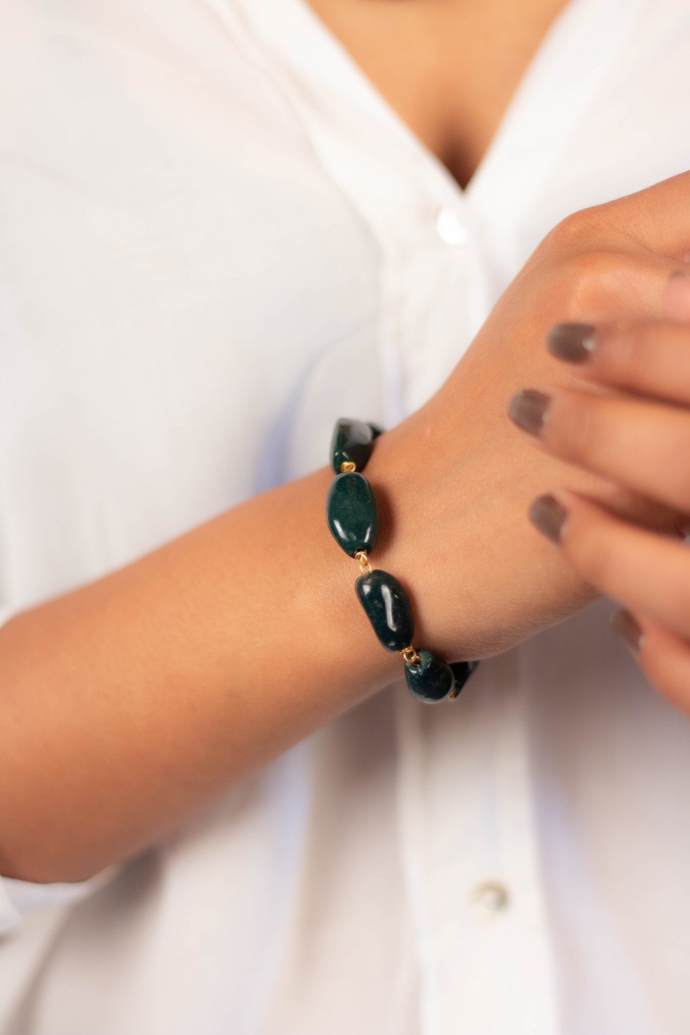 Bloodstone Fancy Bracelet - Bodh Crystals Ca