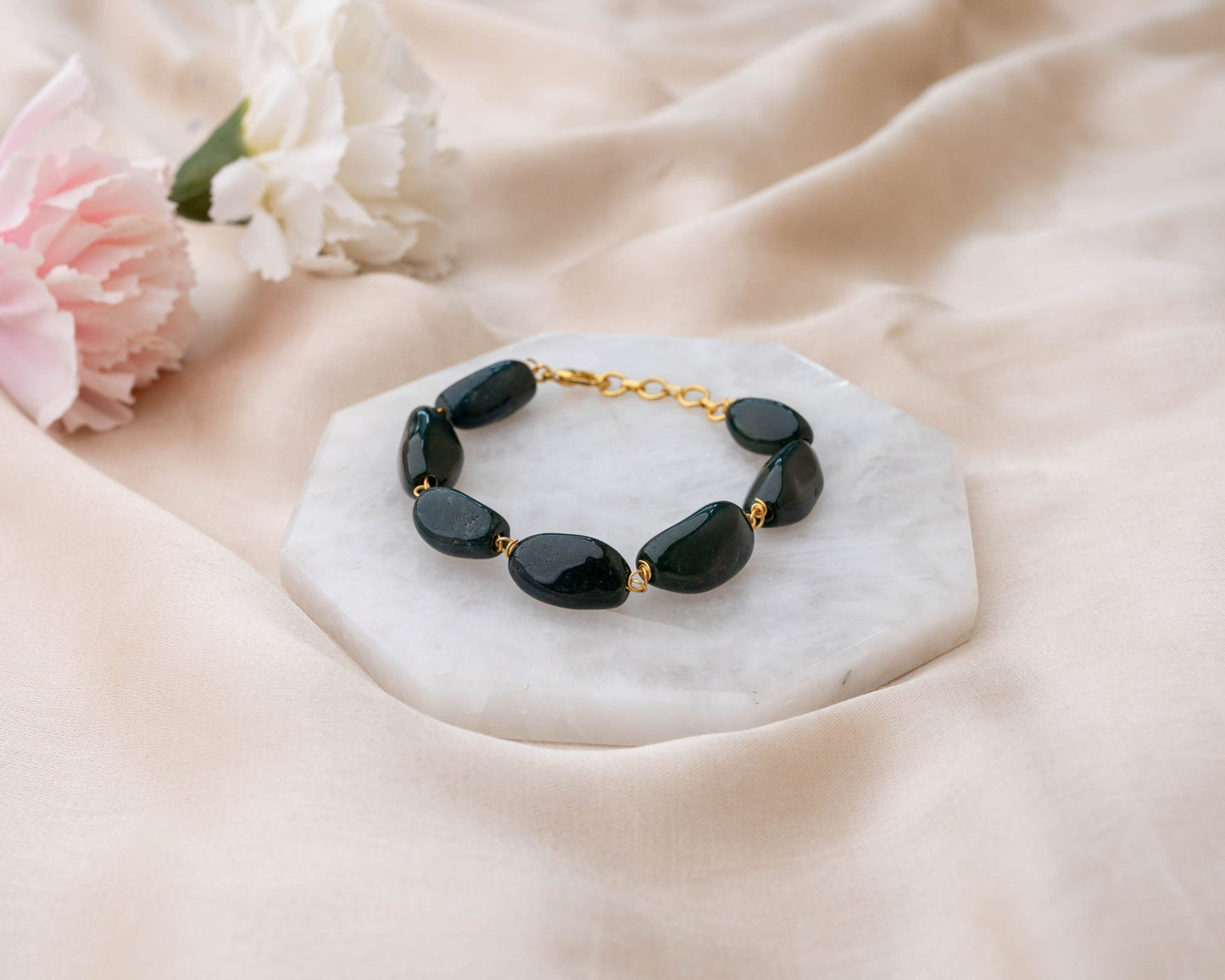 Bloodstone Fancy Bracelet - Bodh Crystals Ca