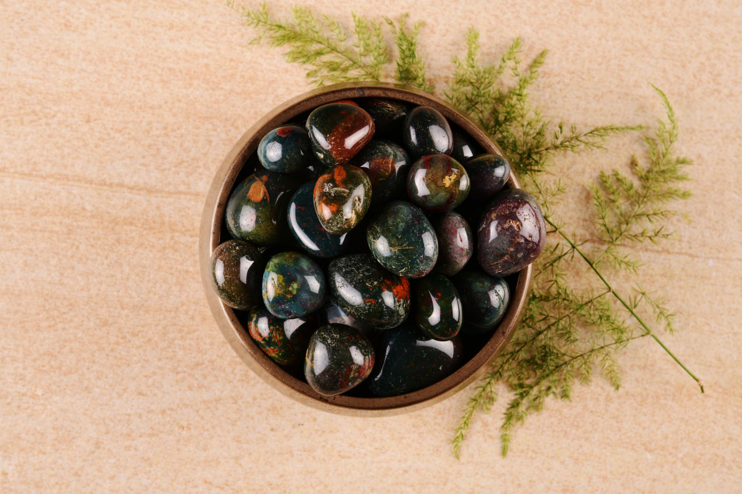 Bloodstone Tumble - Bodh Crystals Ca