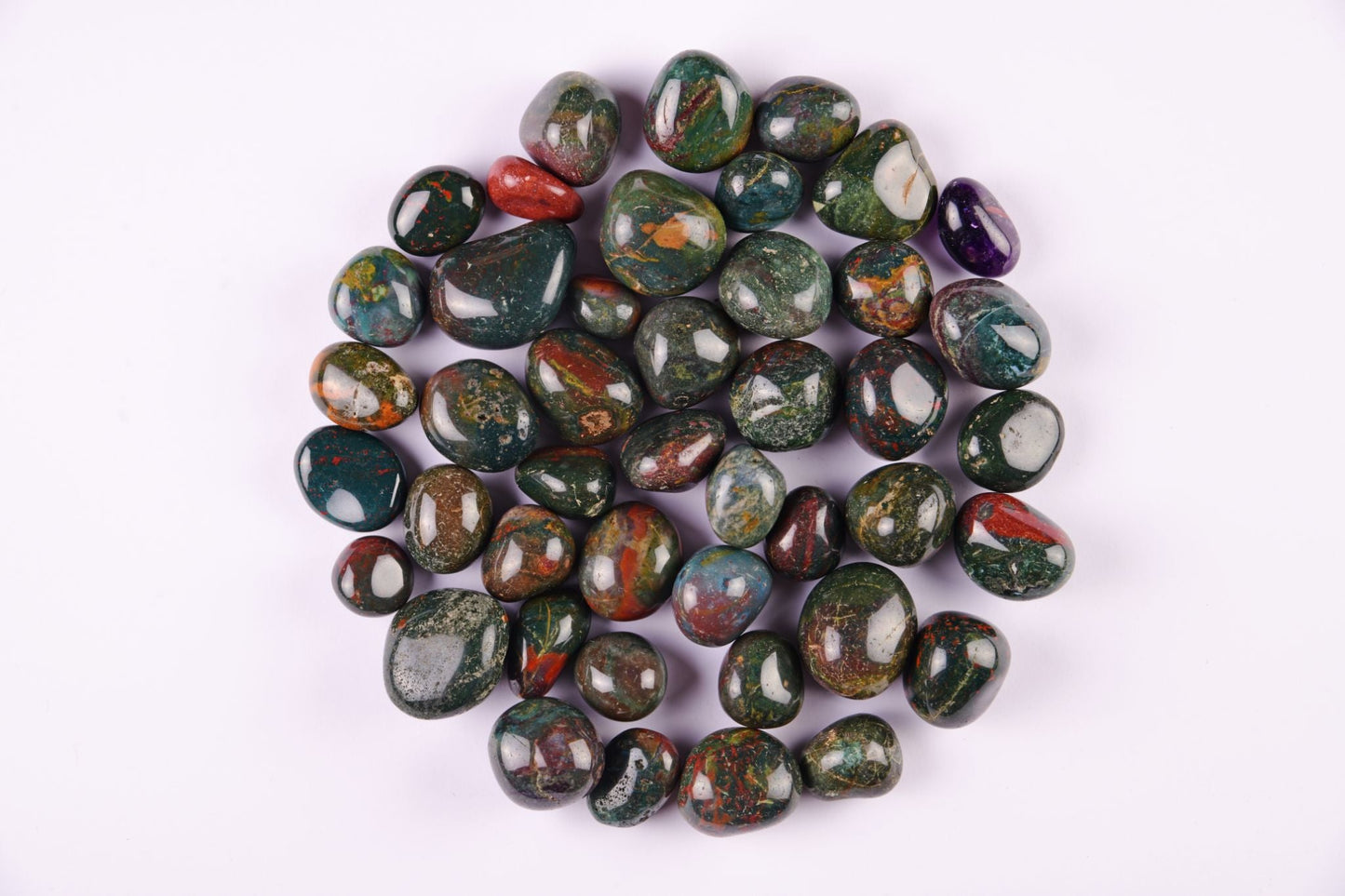 Bloodstone Tumble - Bodh Crystals Ca