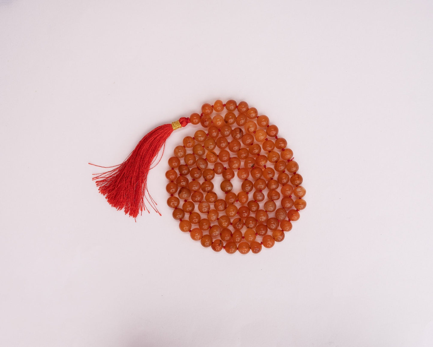 Carnelian Chanting Mala - Bodh Crystals Ca