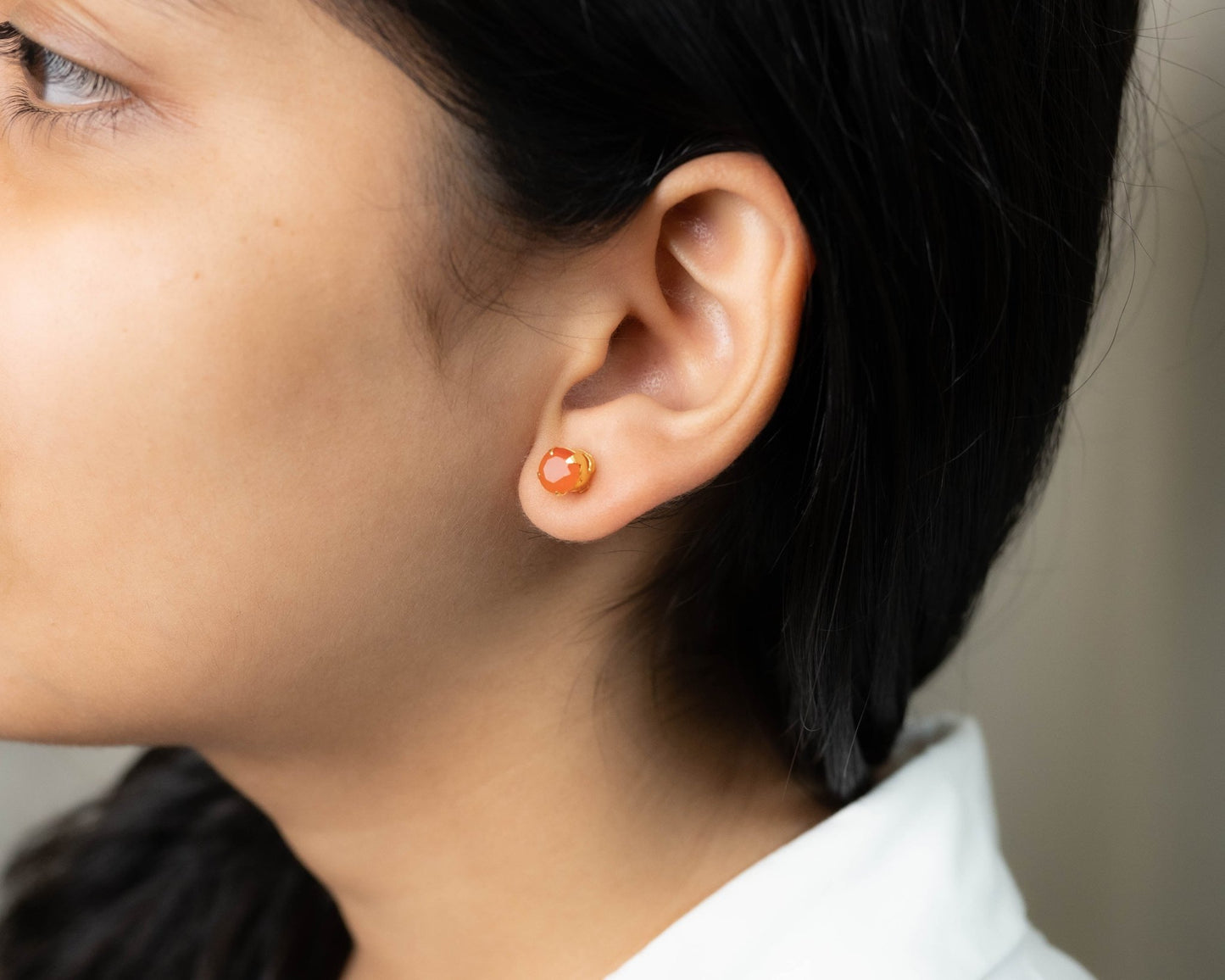 Carnelian Pendant Set Stud - Bodh Crystals Ca