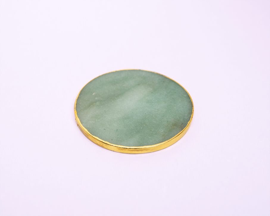 Green Aventurine Coaster - Bodh Crystals Ca