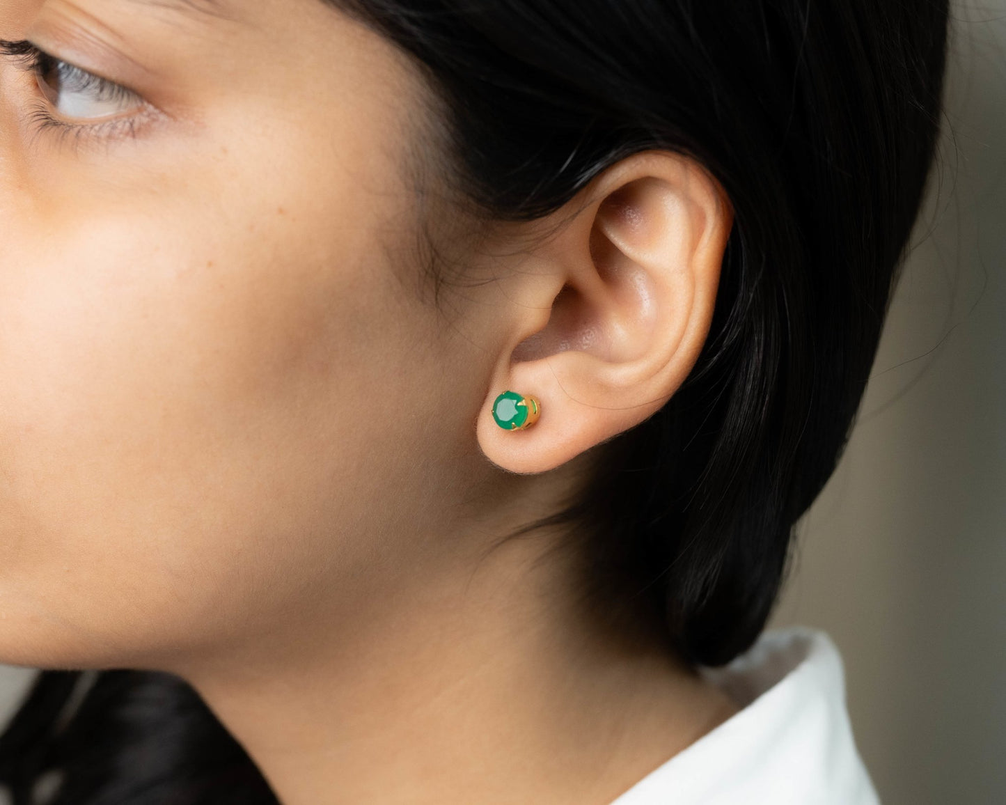 Green Aventurine Pendant Set Stud - Bodh Crystals Ca