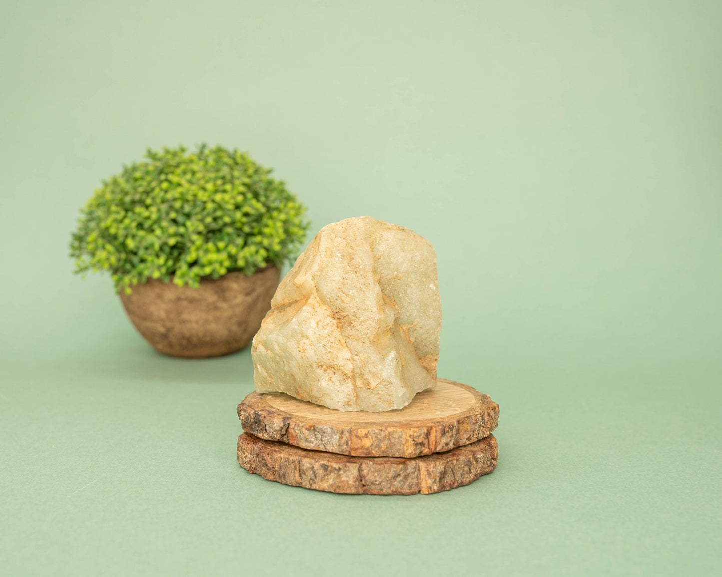 Green Aventurine Raw Cluster 250.5g - Bodh Crystal CA