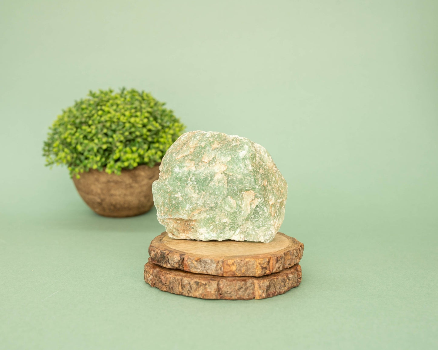 Green Aventurine Raw Cluster 269.1g - Bodh Crystal CA