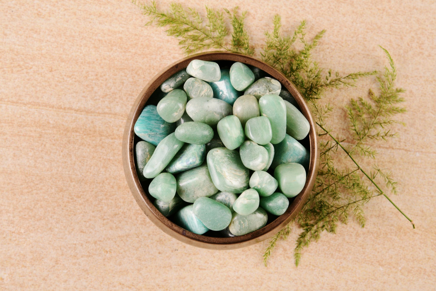 Green Aventurine Tumble - Bodh Crystal CA