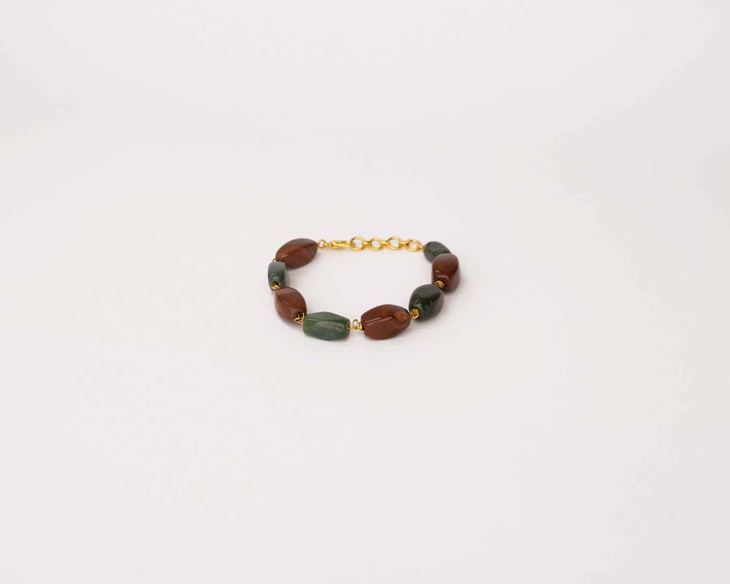 Jasper & Bloodstone Fancy Bracelet - Bodh Crystals Ca