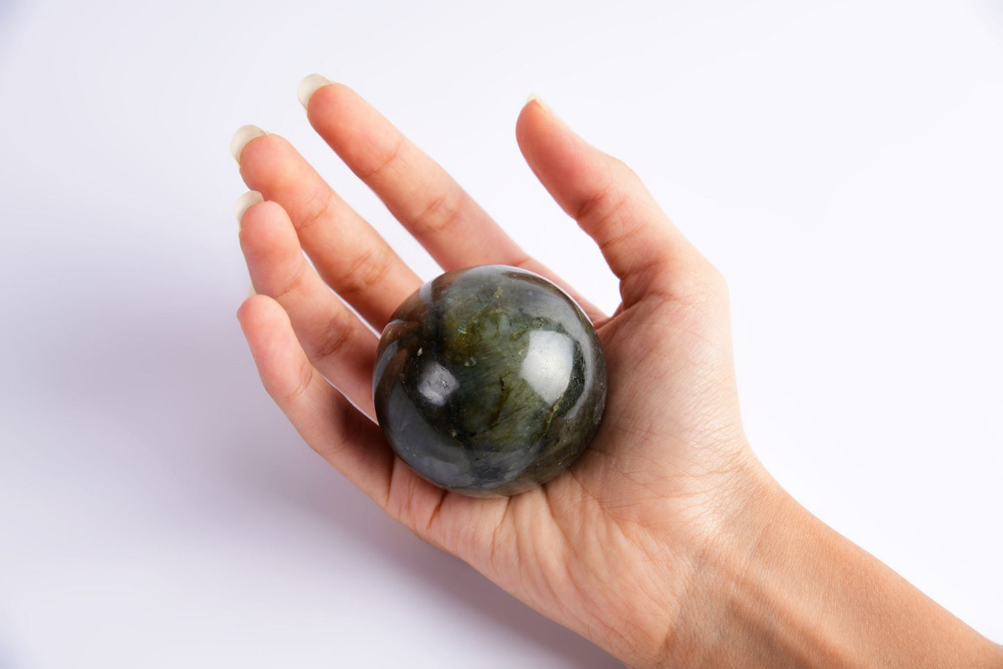 Labradorite Ball 174.8g - Bodh Crystals Ca