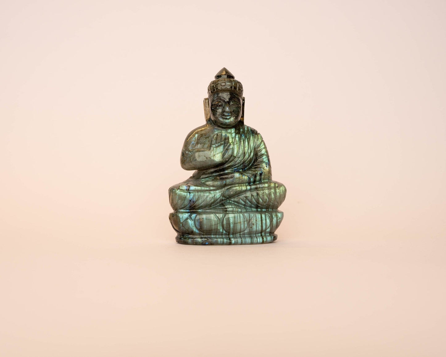 Labradorite Buddha 441.3g - Bodh Crystals Ca