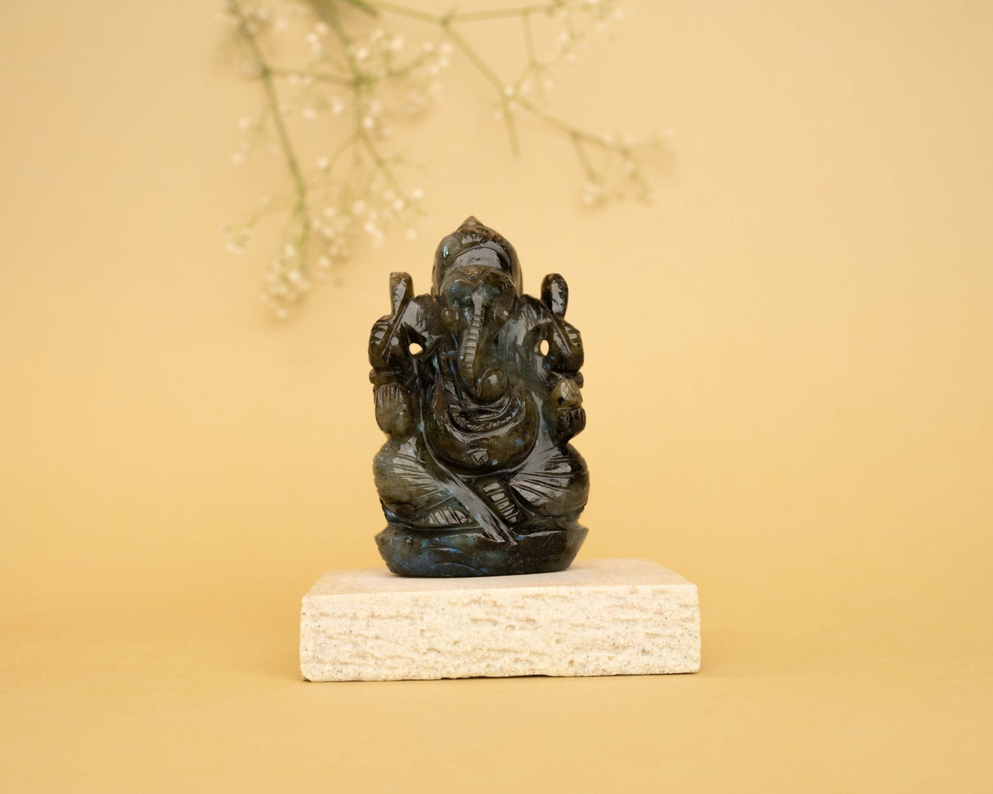 Labradorite Ganpati 357.8g - Bodh Crystals Ca