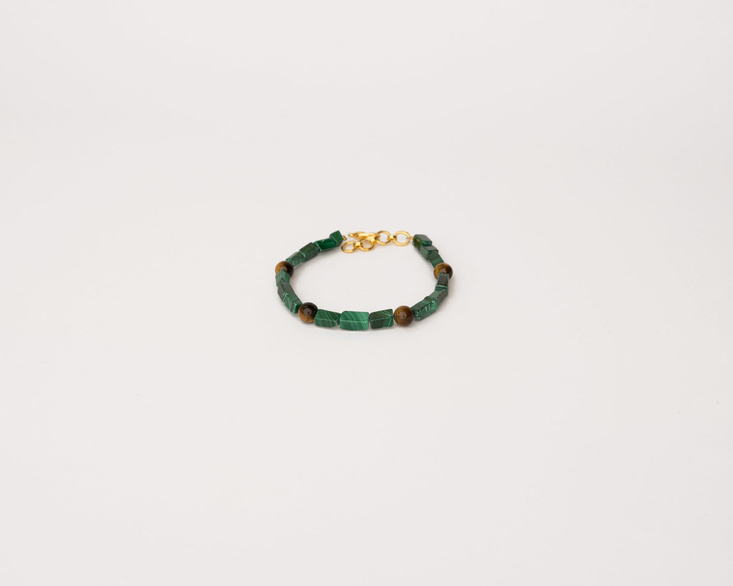 Malachite & Tiger's eye Bracelet - Bodh Crystals Ca