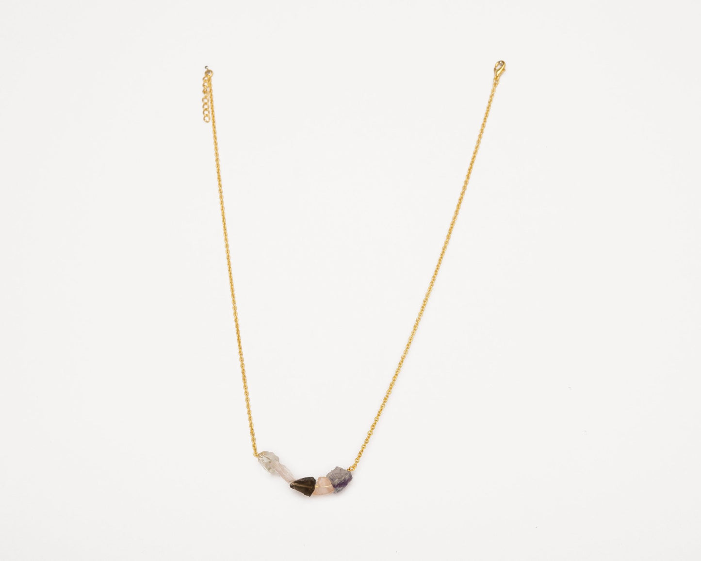Mix Crystal Fine Necklace - Bodh Crystals Ca