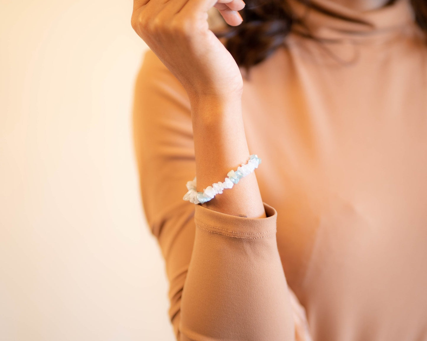 Moonstone & Aquamarine Bracelet - Bodh Crystals Ca