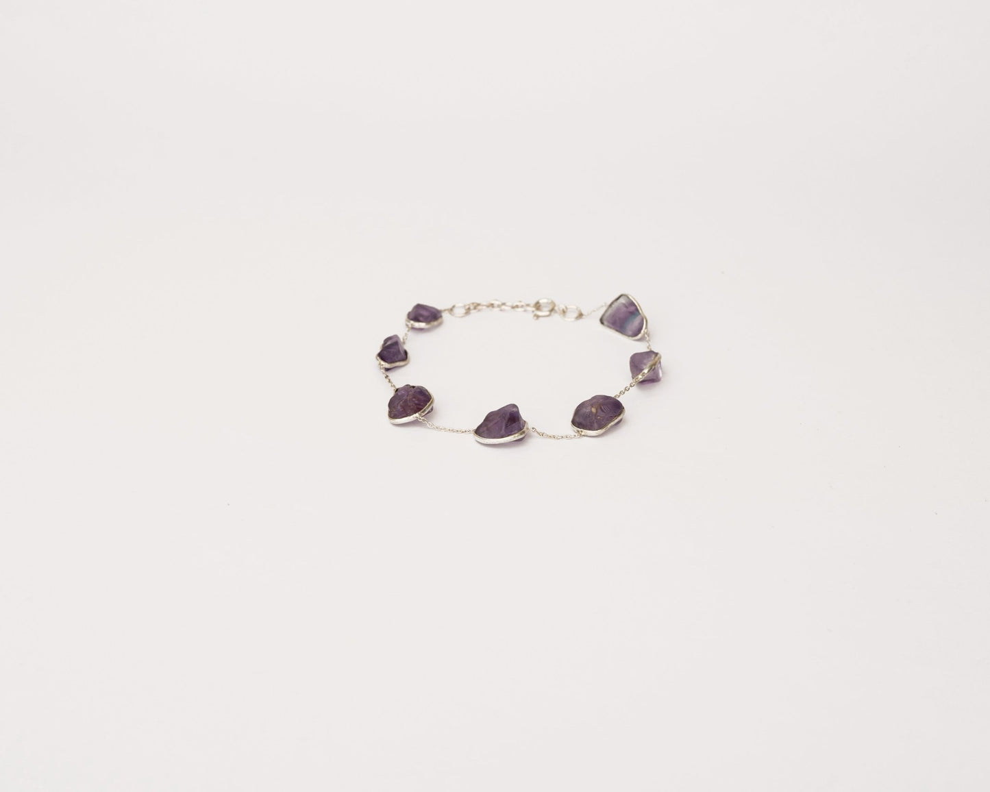 Multi Flourite Fancy Bracelet - Bodh Crystals Ca