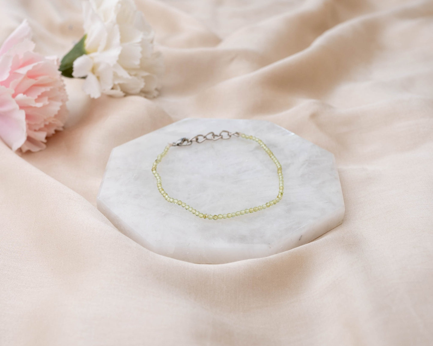 Peridot Fine Bracelet - Bodh Crystals Ca