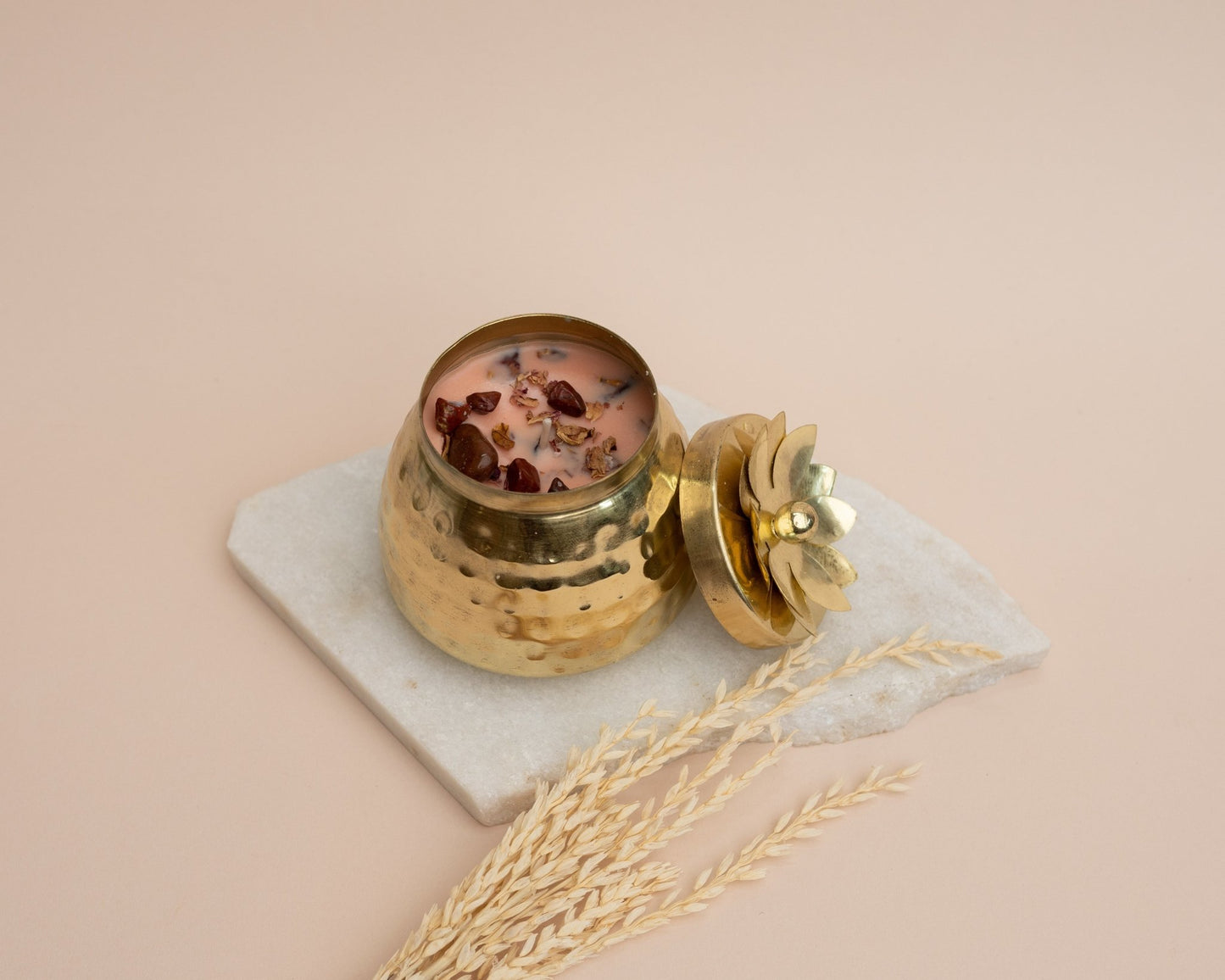 Root Chakra Crystal Candle - Bodh Crystal CA