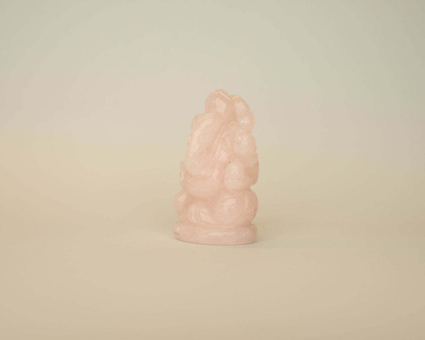 Rose Quartz Ganpati 369.4g - Bodh Crystals Ca