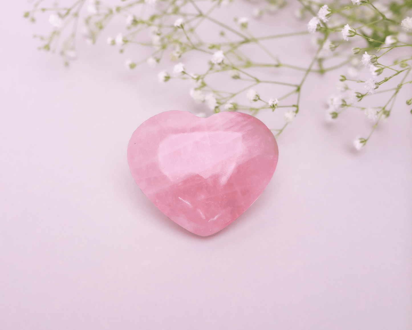 Rose Quartz Hearts - Bodh Crystals Ca