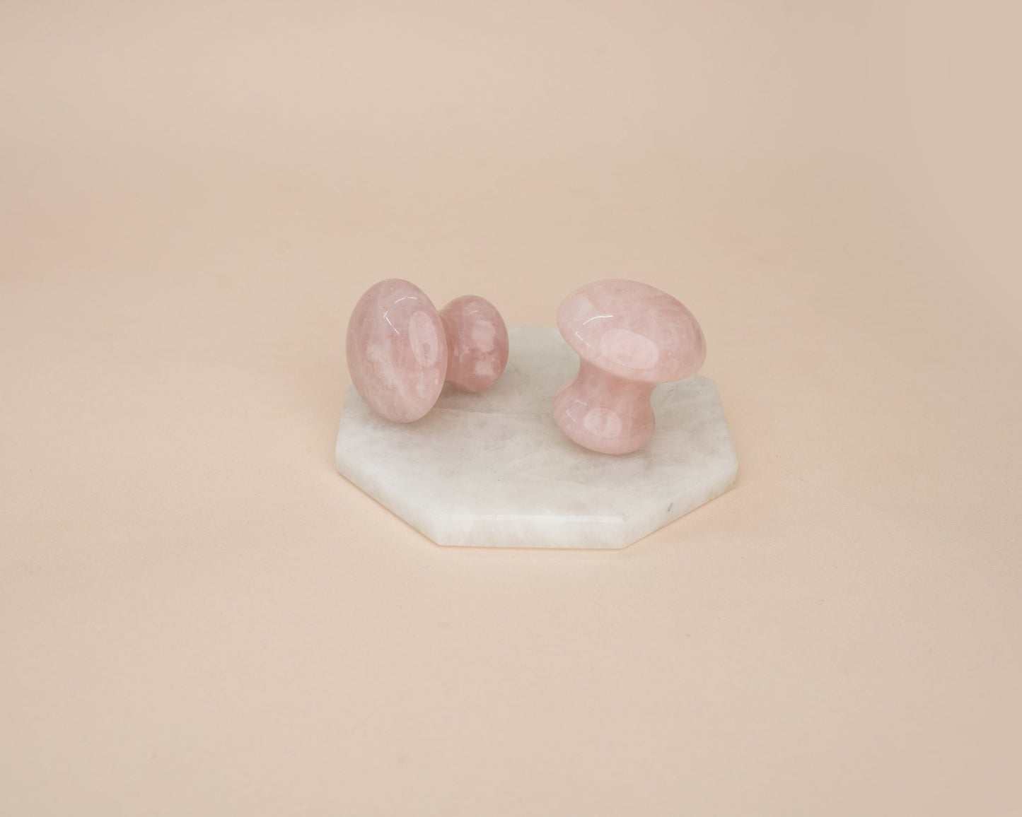 Rose Quartz Mushroom Gua Sha - Bodh Crystals Ca