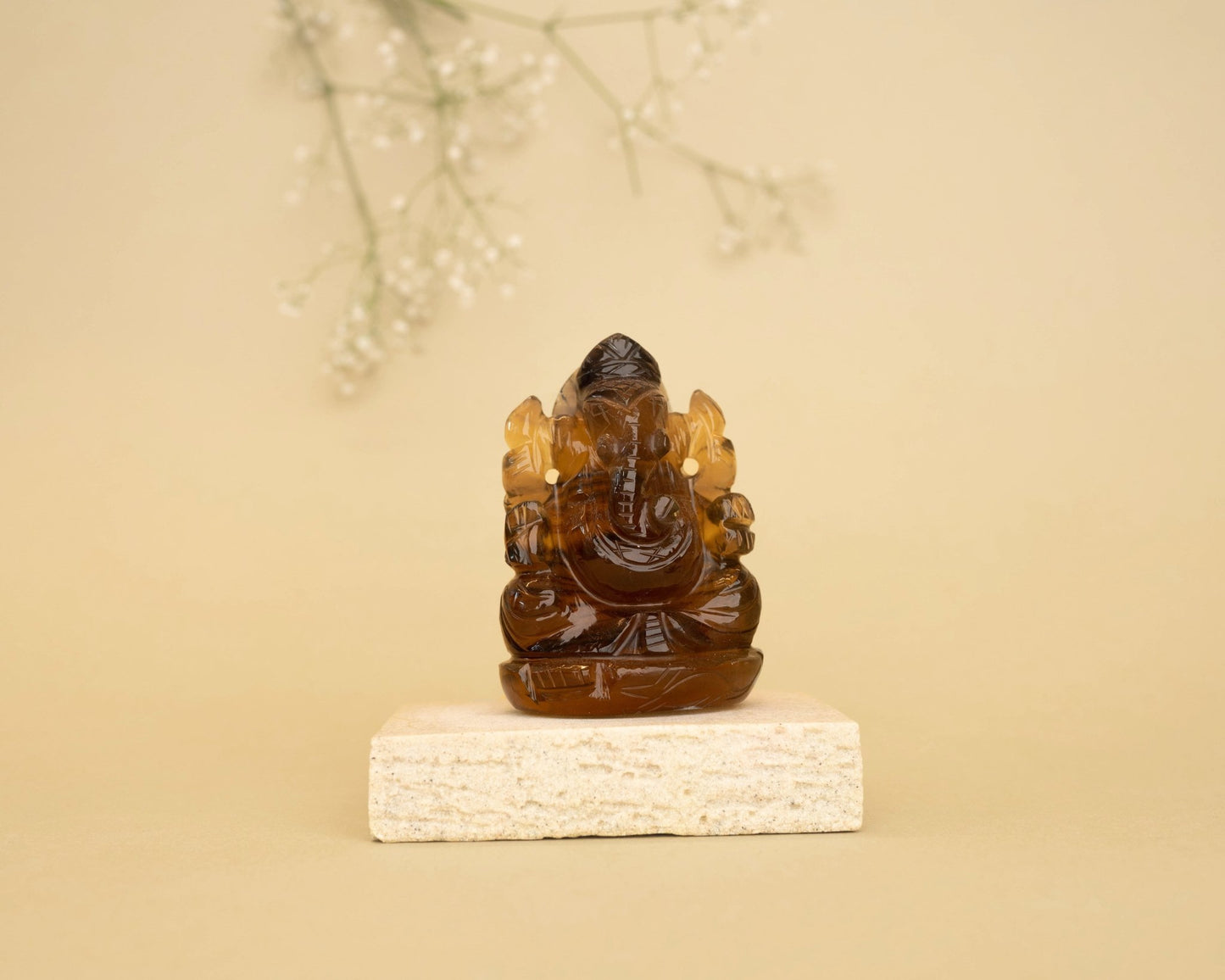 Smoky Quartz Ganpati 332.4g - Bodh Crystals Ca