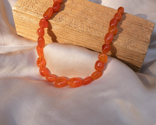 Carnelian Necklace - Bodh Crystals Ca