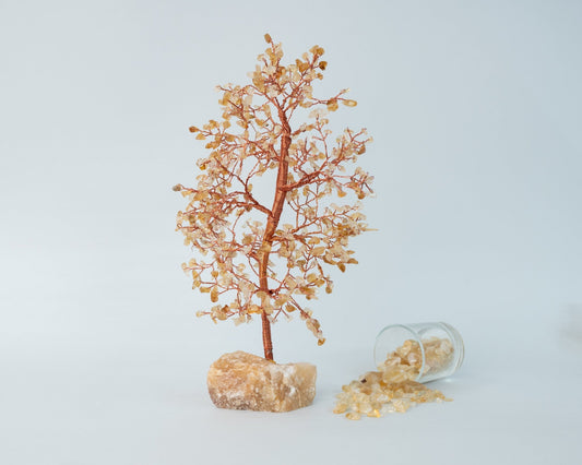 Citrine Raw Cluster Tree 500 Beads - Bodh Crystals Ca