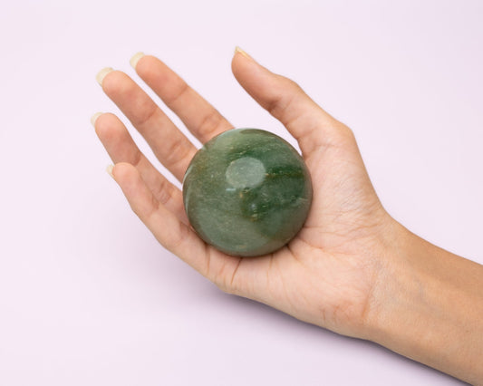 Green Aventurine Ball 131.5g - Bodh Crystals Ca